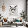 Fluffy Ragdoll Cat Living Room Demo