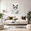 Fluffy Ragdoll Cat Living Room Demo