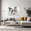 Fluffy Ragdoll Cat Living Room Demo