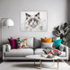 Fluffy Ragdoll Cat Living Room Demo