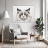 Fluffy Ragdoll Cat Living Room Demo