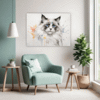 Fluffy Ragdoll Cat Living Room Demo