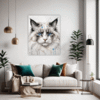 Fluffy Ragdoll Cat Living Room Demo