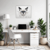 Fluffy Ragdoll Cat Office Demo