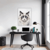 Fluffy Ragdoll Cat Office Demo
