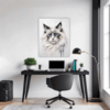 Fluffy Ragdoll Cat Office Demo