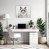Fluffy Ragdoll Cat Office Demo