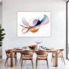 Fluid Motion Abstract Dining Room Demo
