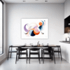 Fluid Motion Abstract Dining Room Demo