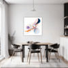 Fluid Motion Abstract Dining Room Demo