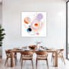Fluid Motion Abstract Dining Room Demo