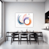 Fluid Motion Abstract Dining Room Demo