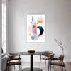 Fluid Motion Abstract Dining Room Demo