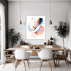 Fluid Motion Abstract Dining Room Demo