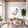 Fluid Motion Abstract Dining Room Demo