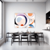 Fluid Motion Abstract Dining Room Demo