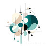 Fluid Motion Geometric Abstraction Printable Art