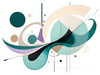 Fluid Motion Geometric Abstraction Printable Art