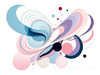 Fluid Motion Geometric Abstraction Artwork