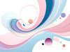 Fluid Motion Geometric Abstraction Artwork