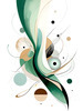 Fluid Motion Geometric Abstract Printable Wall Art