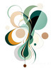 Fluid Motion Geometric Abstract Printable Wall Art