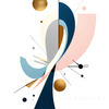 Fluid Motion Geometric Abstract Printable Wall Art