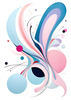 Fluid Motion Geometric Abstraction Artwork