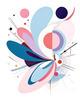 Fluid Motion Geometric Abstraction Artwork