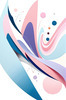 Fluid Motion Geometric Abstraction Artwork