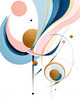 Fluid Motion Geometric Abstract Printable Wall Art
