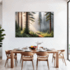 Foggy Spruce Forest Dining Room Demo