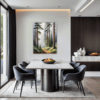 Foggy Spruce Forest Dining Room Demo