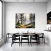 Foggy Spruce Forest Dining Room Demo