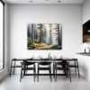 Foggy Spruce Forest Dining Room Demo