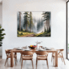 Foggy Spruce Forest Dining Room Demo