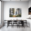 Foggy Spruce Forest Dining Room Demo
