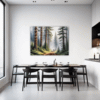 Foggy Spruce Forest Dining Room Demo