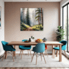 Foggy Spruce Forest Dining Room Demo
