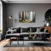 Foggy Spruce Forest Living Room Demo