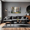 Foggy Spruce Forest Living Room Demo