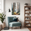 Foggy Spruce Forest Living Room Demo