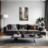 Foggy Spruce Forest Living Room Demo