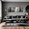 Foggy Spruce Forest Living Room Demo