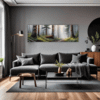 Foggy Spruce Forest Living Room Demo