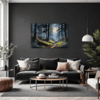 Forest in Full Moon Living Room Demo