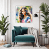 Free Spirit Hippie Girl Living Room Demo