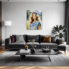 Free Spirit Hippie Girl Living Room Demo