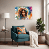 Free Spirit Hippie Girl Living Room Demo