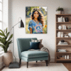 Free Spirit Hippie Girl Living Room Demo